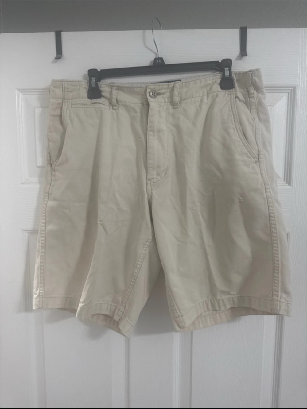 American Living Beige Flat-Front Men's Shorts
